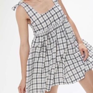 Urban Outfitters Plaid Babydoll Dress *read description!*